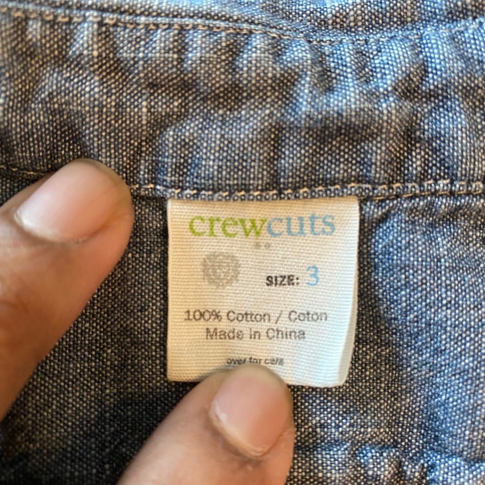 Crewcuts chambray button down - Picture 3 of 3